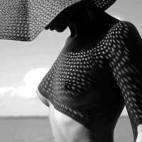 Elegant nipple - Beauty Shadows by Helmut Newton