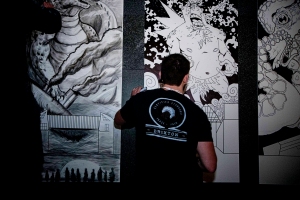 Live #Art and #Illustration TimeLapse + Pics at #StudentInvasion - by Bryce Mennell - be artist be art Magazine